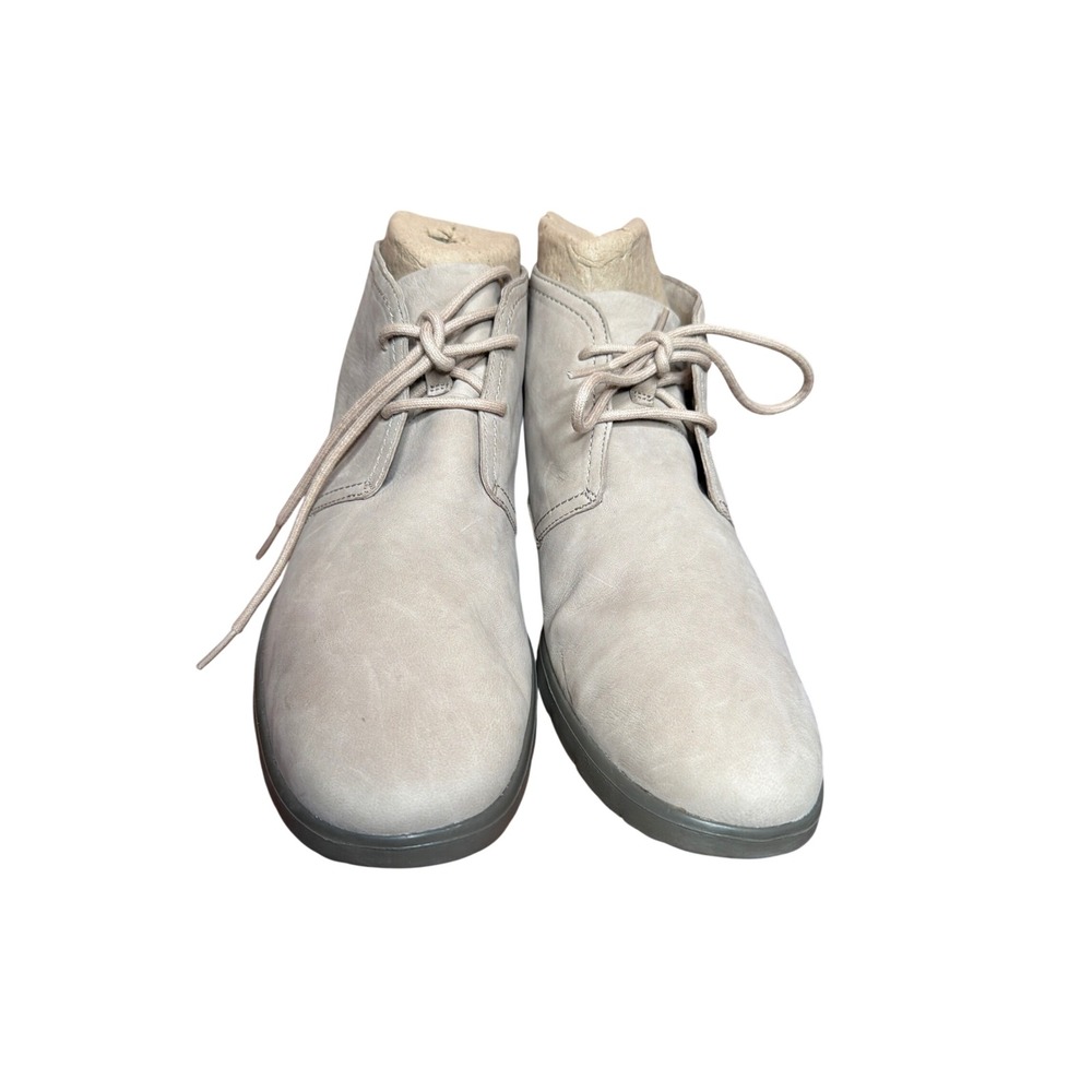 UGG Mens Freamon Chukka Boots Light Grey Leather Desert Boot 1011655 Size 11.5